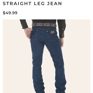 Wrangler Men's Dark Blue Straight Jeans